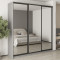 MebelStar Three-door wardrobe Standard BG 3 Mirrors Gray mouse, 230x45x240 cm (MBS-8849)