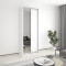 MebelStar Two-door wardrobe Standard AL Chipboard/Mirror Alaska white, 90x45x240 cm (MBS-3662)