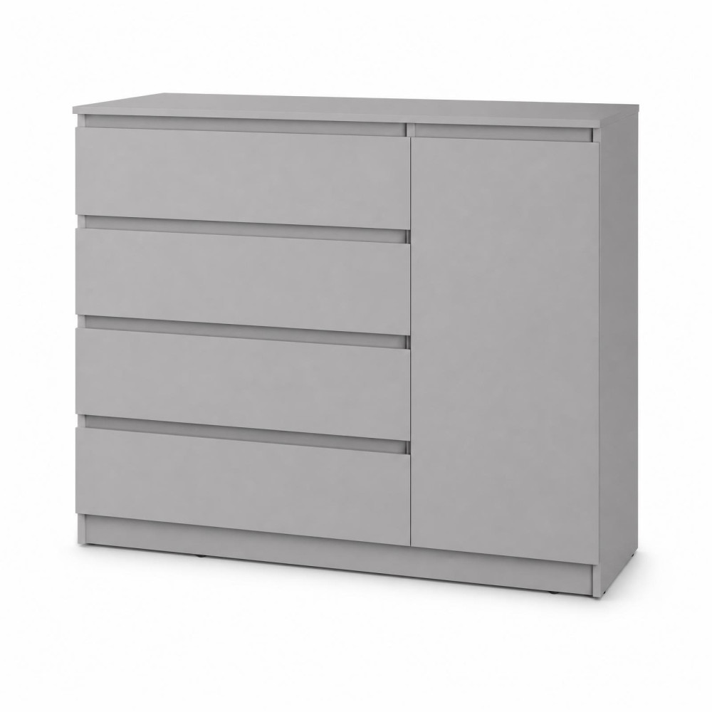 Комод в спальню MebelStar Нео 1Д4Ш 120x43x98 см Серая мышка (MBS-1053)