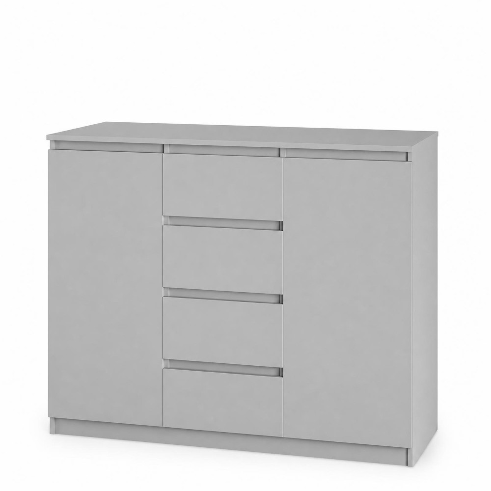 Комод в спальню MebelStar Нео 2Д4Ш 120x43x98 см Серая мышка (MBS-1066)