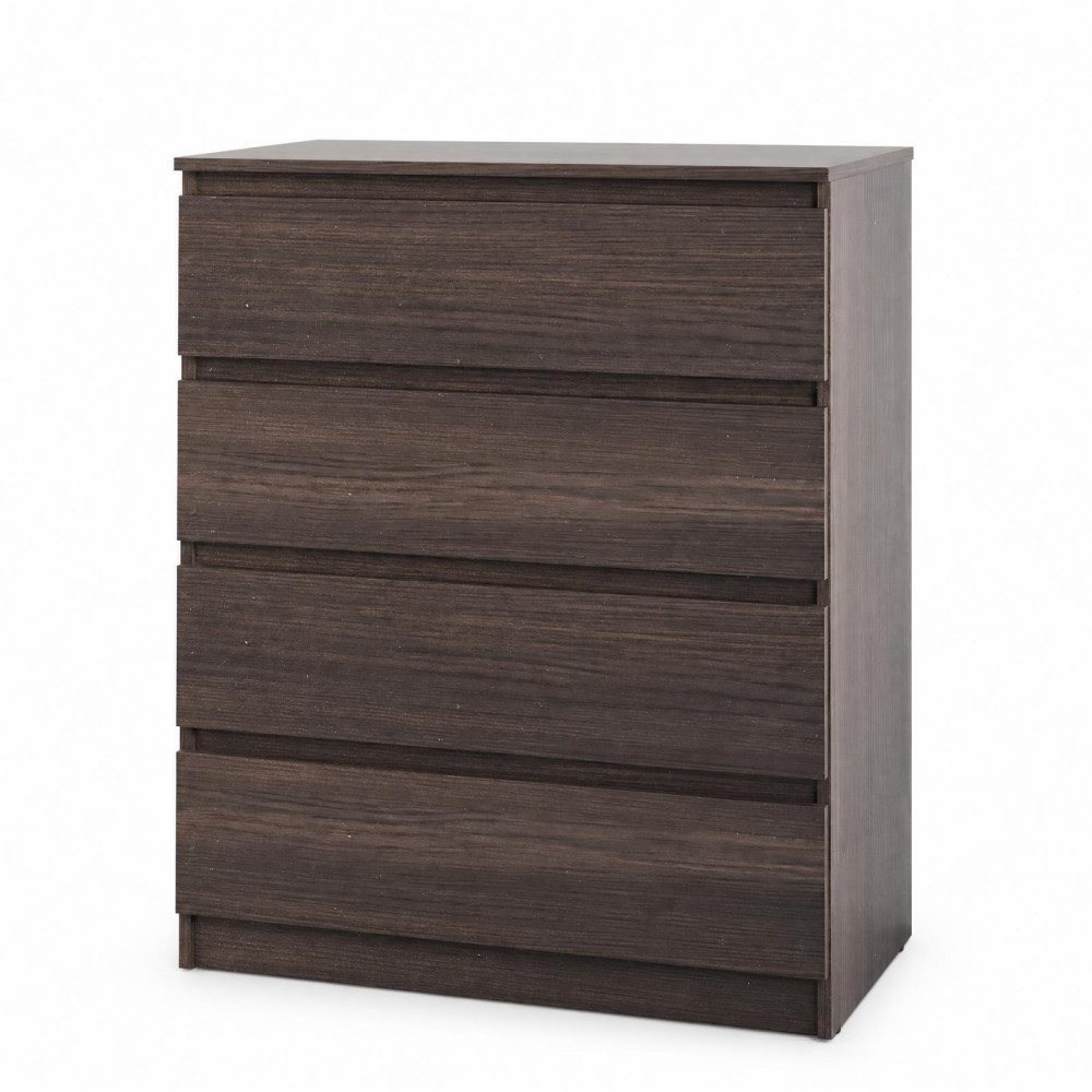 MebelStar Chest of Drawers Neo 4Sh Ristreto oak, 80x43x98 cm (MBS-1071)