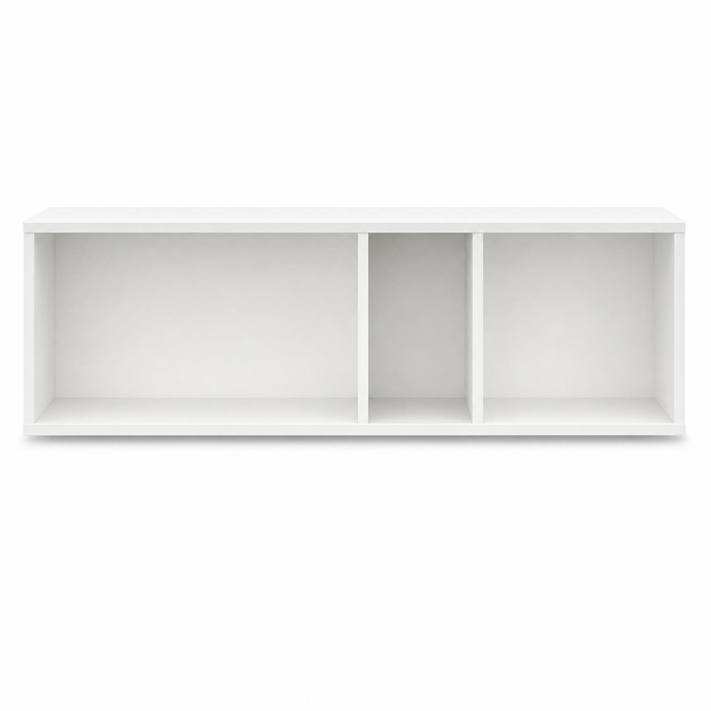 Полка настенная MebelStar Лилу 110x27x34 см Аляска белая (MBS-1307)
