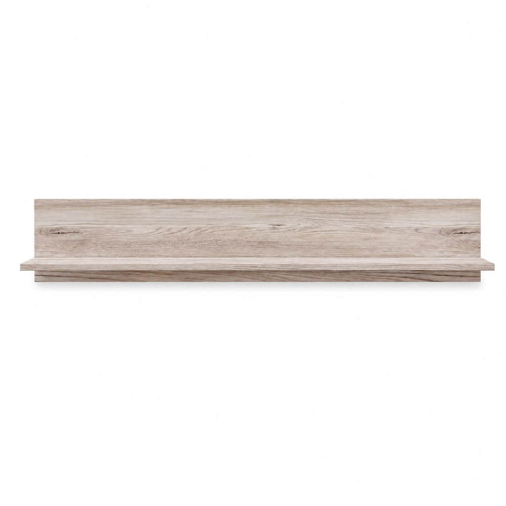 Полка открытая MebelStar Лилу 110x22x20 см Аляска серый (MBS-1353)