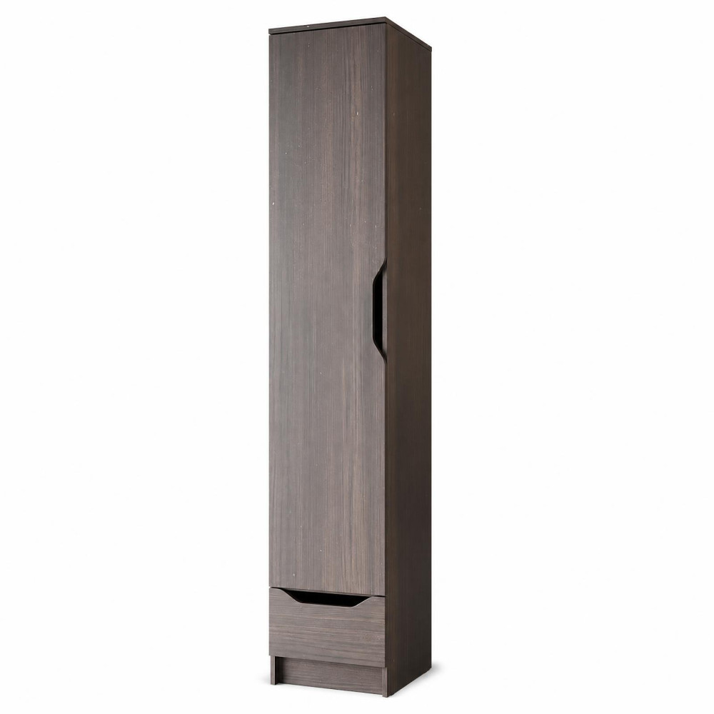 MebelStar Closed pencil case 1D1Sh Lilu Ristreto oak, 40x40x210 cm (MBS-1389)