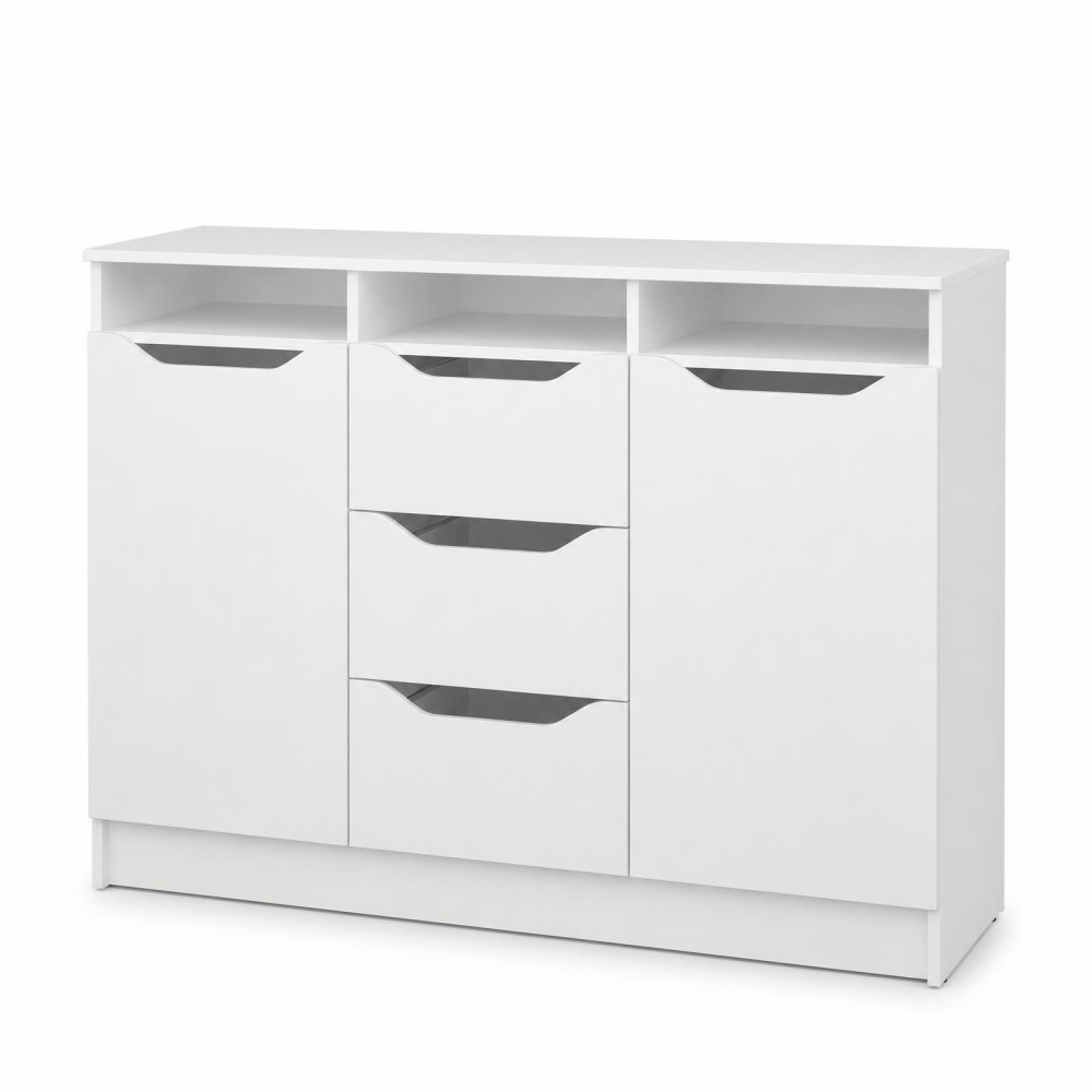 Комод в гостиную MebelStar 1200 Лилу 121x40x89 см Аляска белая (MBS-1299)