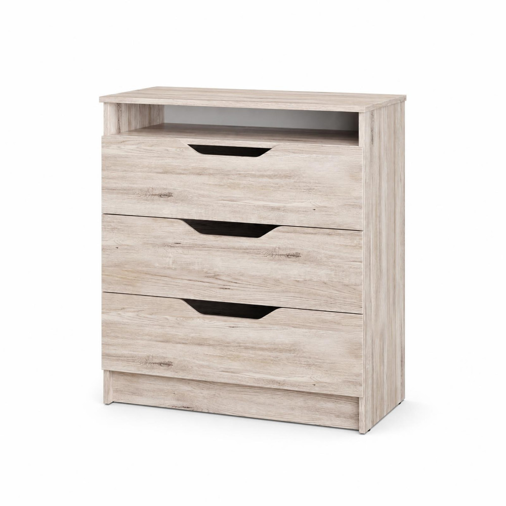 MebelStar Chest of Drawers Lilu 800 Alaska gray, 81x40x89 cm (MBS-1338)