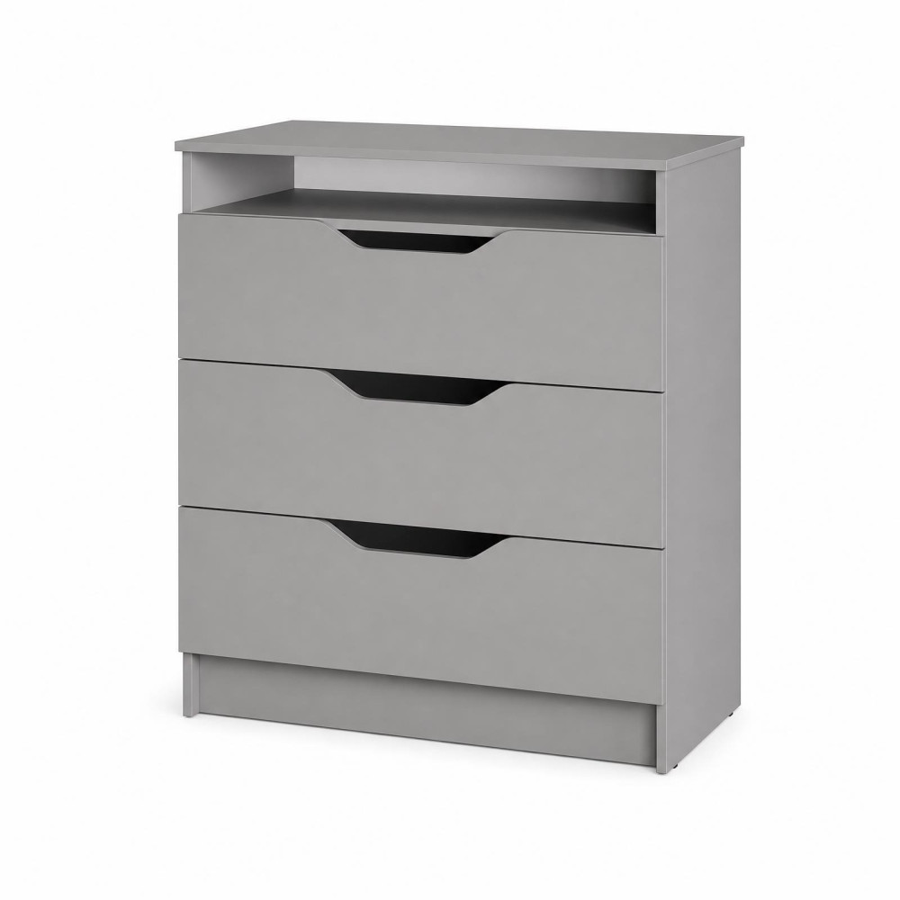MebelStar Chest of Drawers Lilu 800 Gray mouse, 81x40x89 cm (MBS-1343)