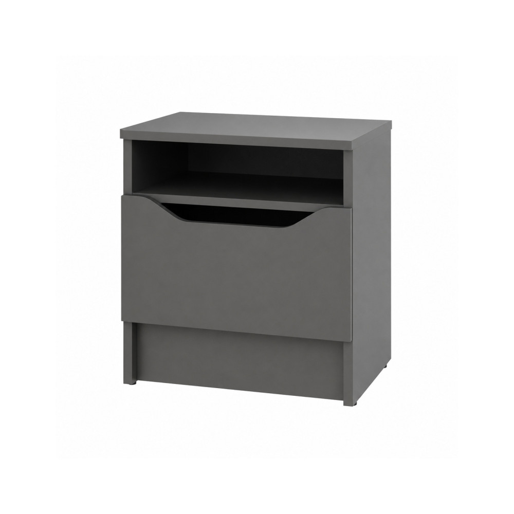 Приліжкова тумба MebelStar Лілу 40x40x44,5 см Антрацит (MBS-1378)