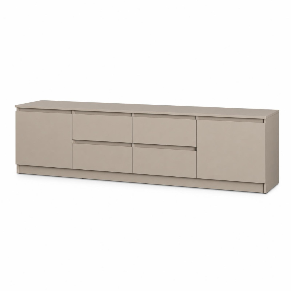 MebelStar TV stand Neo 4Sh2D Cashmere, 200x43x53 cm (MBS-1012)