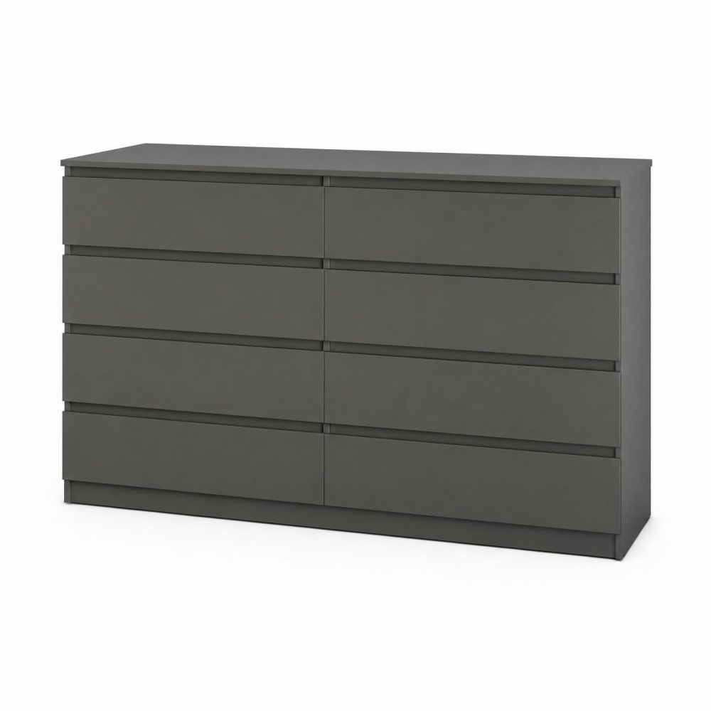 Комод у вітальню MebelStar Нео 8Ш 160x43x98 см Антрацит (MBS-1106)