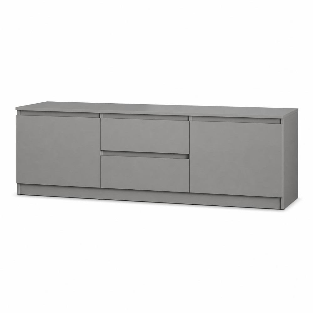 Тумба під телевізор MebelStar Нео 2Ш2Д 150x43x53 см Сіра мишка (MBS-1256)