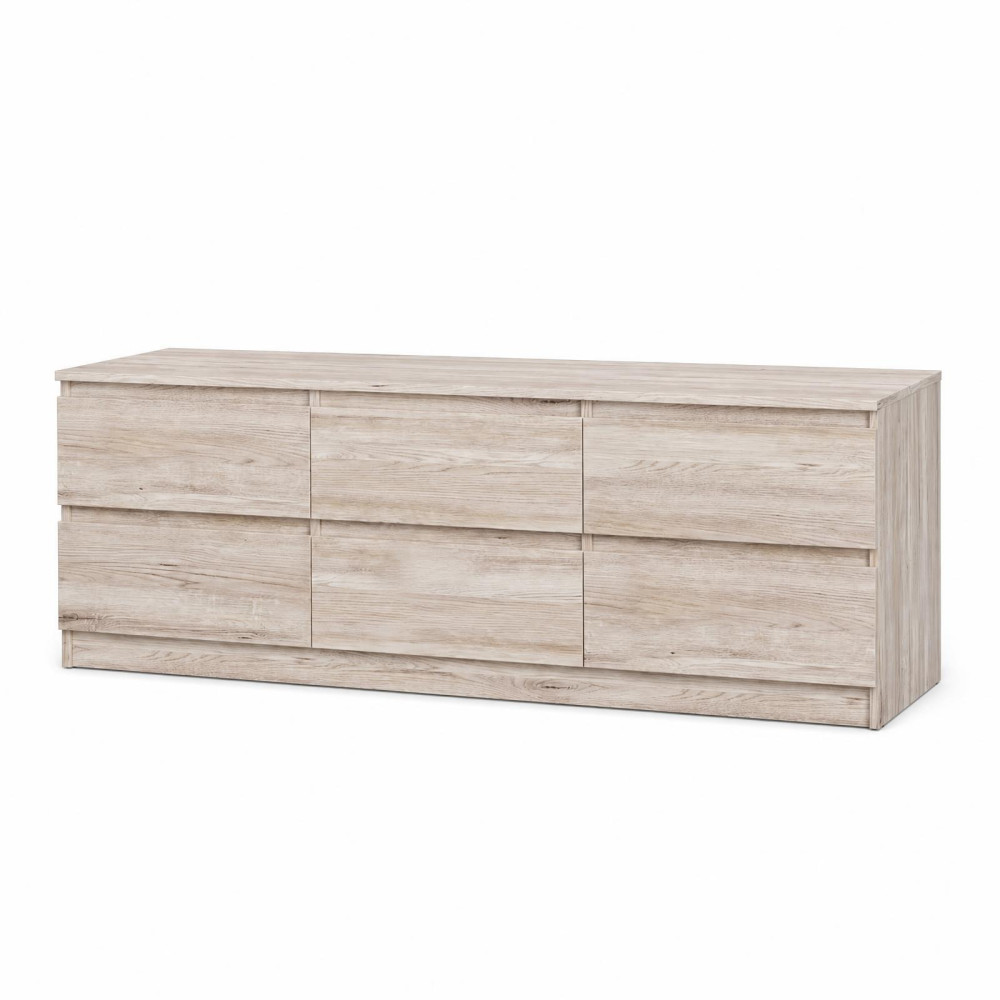 MebelStar TV stand Neo 6Sh Alaska gray, 150x43x53 cm (MBS-1283)