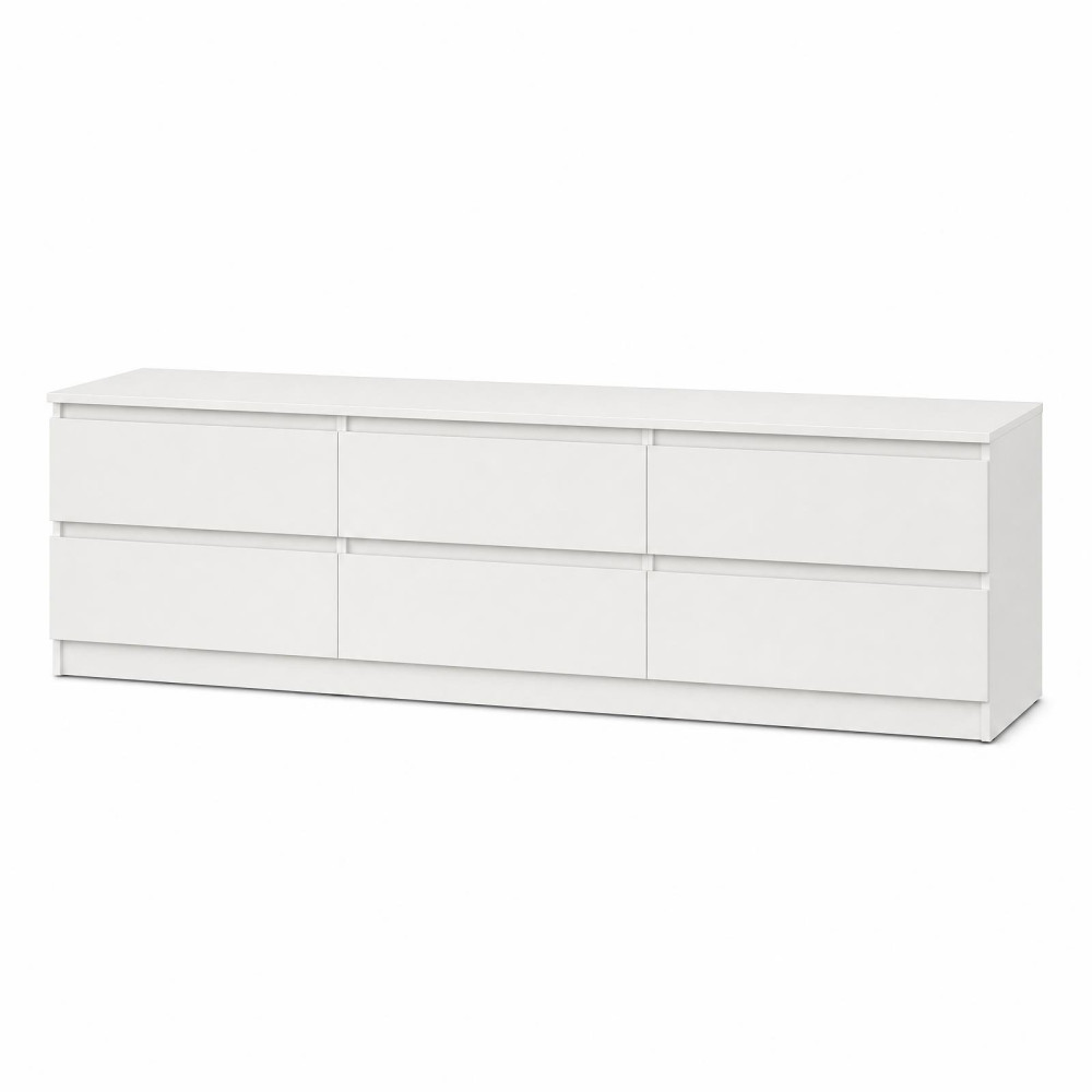 MebelStar TV stand Neo 6Sh Alaska white, 180x43x53 cm (MBS-1288)