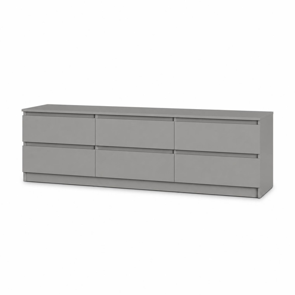 Тумба під телевізор MebelStar Нео 6Ш 180x43x53 см Сіра мишка (MBS-1295)