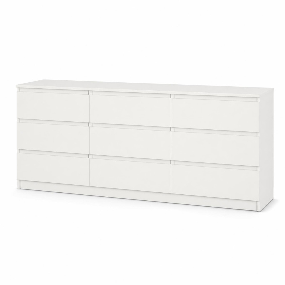 Комод у вітальню MebelStar Нео 9Ш 180x43x75,5 см Аляска біла (MBS-1320)