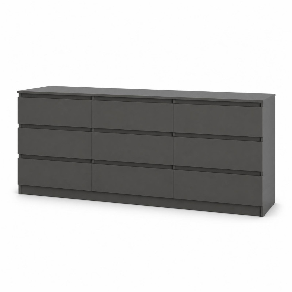 Комод у вітальню MebelStar Нео 9Ш 180x43x75,5 см Антрацит (MBS-1322)