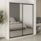 MebelStar Two-door wardrobe Combo BG 2 Mirrors Cashmere, 180x60x210 cm (MBS-11659)
