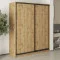 MebelStar Two-door wardrobe Combo BG 2DSP Tahoe oak, 170x60x210 cm (MBS-11530)