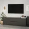 Тумба под телевизор MebelStar Нео 2Ш2Д 150x43x53 см Антрацит (MBS-1258)