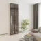MebelStar 2-door wardrobe with mezzanine Oscar Showcase BL-B, standard Alaska gray, 80x52x260 cm (MBS-6733)