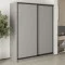 MebelStar Two-door wardrobe Combo BG 2DSP Gray mouse, 170x60x210 cm (MBS-11522)