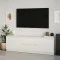 Тумба под телевизор MebelStar Нео 2Ш2Д 150x43x53 см Аляска белая (MBS-1250)