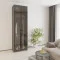 MebelStar 2-door wardrobe with mezzanine Oscar Showcase BL-B, standard Anthracite, 80x52x260 cm (MBS-6734)