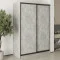 MebelStar Two-door wardrobe Combo BG 2DSP Concrete, 150x60x210 cm (MBS-11504)