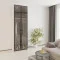 MebelStar 2-door wardrobe with mezzanine Oscar Showcase BL-B, standard Alaska white, 80x52x260 cm (MBS-6736)