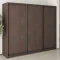 Шкаф-купе трехдверный MebelStar Комбо BG 3ДСП 250x60x210 см Дуб ристрето (MBS-9005)