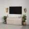 MebelStar TV stand Neo 4Sh Alaska gray, 120x43x53 cm (MBS-1273)