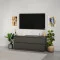 MebelStar TV stand Neo 4Sh Anthracite, 120x43x53 cm (MBS-1274)