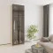 MebelStar 2-door wardrobe with mezzanine Oscar Showcase BL-B, standard Cashmere, 80x52x260 cm (MBS-6739)