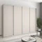 Шкаф-купе четырехдверный MebelStar Стандарт AL 4ДСП 270x60x210 см Кашемир (MBS-12208)