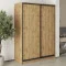 MebelStar Two-door wardrobe Combo BG 2DSP Tahoe oak, 150x60x210 cm (MBS-11528)