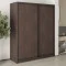 MebelStar Two-door wardrobe Combo BG 2DSP Ristreto Oak, 170x60x210 cm (MBS-11518)