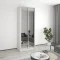 Two-door wardrobe MebelStar Standard AL 2 Mirrors 90x45x240 cm Alaska gray (MBS-3833)