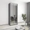 Two-door wardrobe MebelStar Standard AL 2 Mirrors 90x45x240 cm Anthracite (MBS-3797)