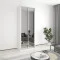Two-door wardrobe MebelStar Standard AL 2 Mirrors 90x45x240 cm Alaska white (MBS-3788)