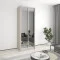 Two-door wardrobe MebelStar Standard AL 2 Mirrors 90x45x240 cm Cashmere (MBS-3815)