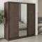 Шкаф-купе трехдверный MebelStar Стандарт BG 2ДСП/Зеркало 190x45x210 см Дуб ристрето (MBS-8401)